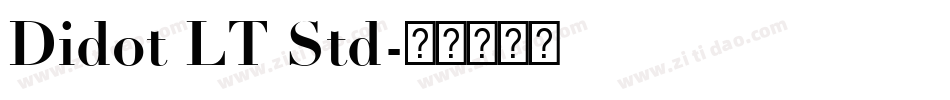 Didot LT Std字体转换